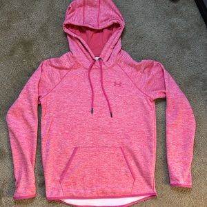 Pink under armour sweater // small